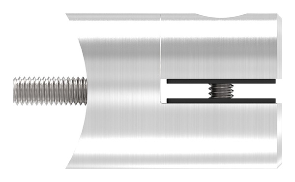 Blechhalter Ø 32 mm V2A für Anschluss Ø 60,3 mm
