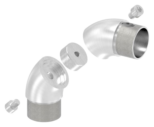 Rohrbogen verstellbar, für Rundrohr Ø 42,4x2,0 mm V4A