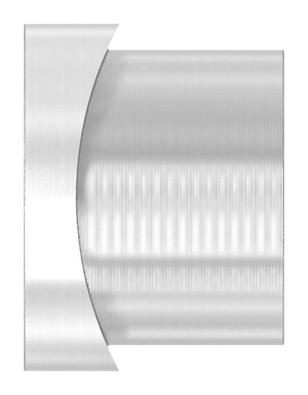 Gewindehuelse Edelstahl V2A fuer Rohr Ø 42-4 mm Gewinde M12 geschliffen Korn 240-88-1151350-240.42