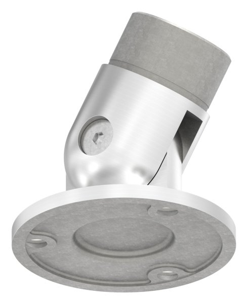 Wandhalter flexibel für Rundrohr Ø 48,3x2,0 mm | V2A