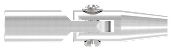 Gelenk Wandhalter Edelstahl V2A M10 Gewinde Rechtsgewinde geschliffen Korn 240-88-1150640-240-GL.R