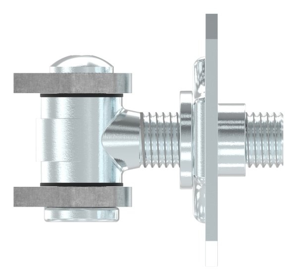 Torband M22 verstellbar mit Befestigungsplatte Stahl (Roh) S235JR
