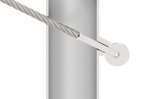 Formanschluss | für Anschluss Ø 42,4 mm | Gewinde M4 | V2A