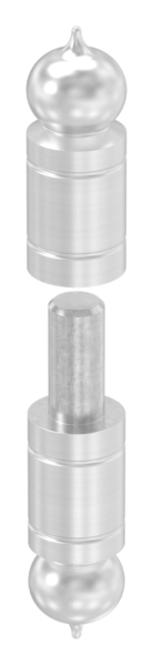 Anschweißband Torband Edelstahl mit festem Stift - Dorn 11mm