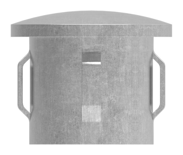 Stahlstopfen | leicht gewölbt | für Ø 33,7x1,8-2,2 mm | Stah S235JR, roh