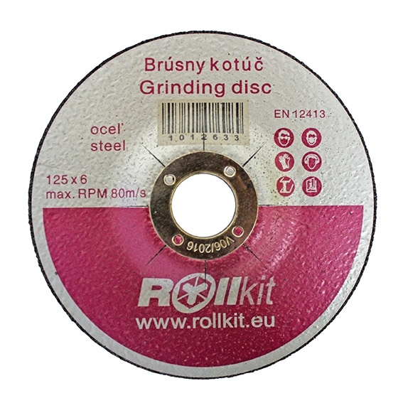 Schruppscheibe fuer Stahl 125 x 6-0 mm mit Bohrung Ø 22-2 mm-89-11Q1B01125X6-A.4