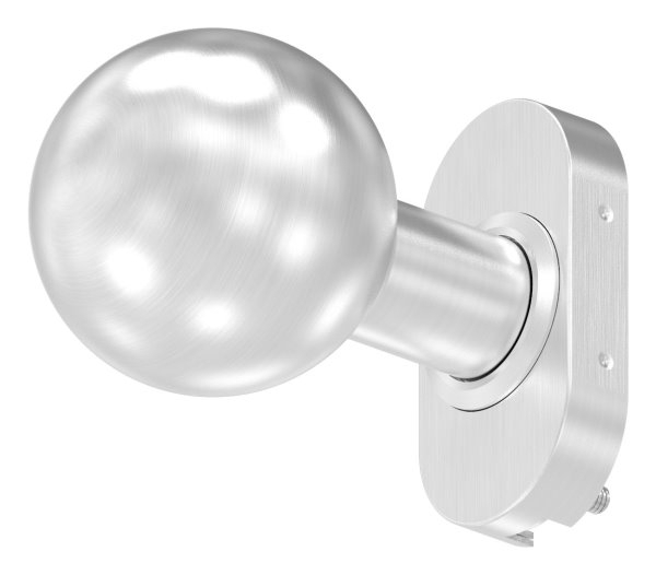 V2A Tuerdruecker gerade mit Kugel Ø 50 mm feststehen-11-3523.4