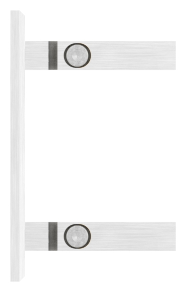 Wandbefestigung für Rohr 40x40 mm V2A