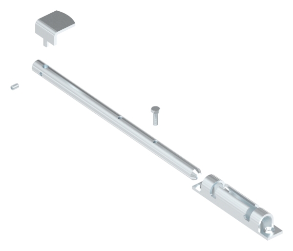 Bodenschieber - Torriegel - Laenge- 300 mm - verzinkt - zum Anschrauben-30-3864.8