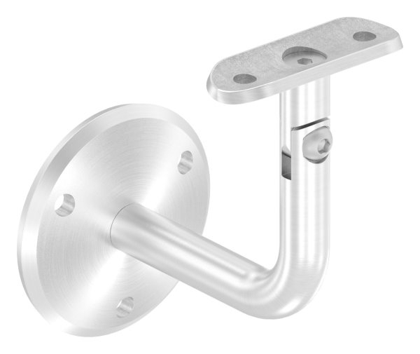 Handlaufhalter mit Gelenk und Halteplatte für Ø 42,4 mm V2A