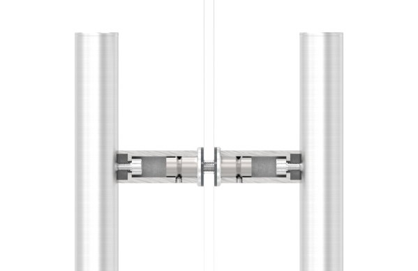 Rohrabstandshalter V2A für Stoßgriffe (Flach)
