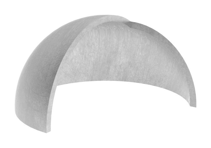 Halbhohlkugel Ø 200x2 mm V2A geschliffen-11-4078-B.4
