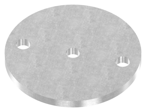 Ankerplatte 120x8 mm 3 Bohrungen |  Stahl roh