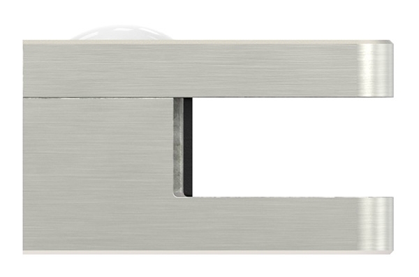 Glasklemme 45x45x26 mm AbZ fuer Anschluss flach Edelstahleffekt-10-3000.2ABZ
