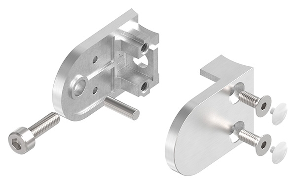 Glasklemme - Masse- 40x28x17-4 mm - Anschluss Ø 42-4 mm - V2A-10-2042.4