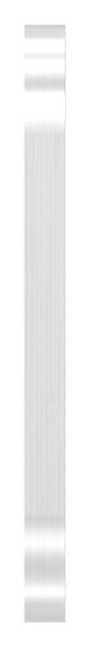 Kurzschild 32x87x6 mm V2A halbrund fuer Schlosskaesten blind-11-3501.4