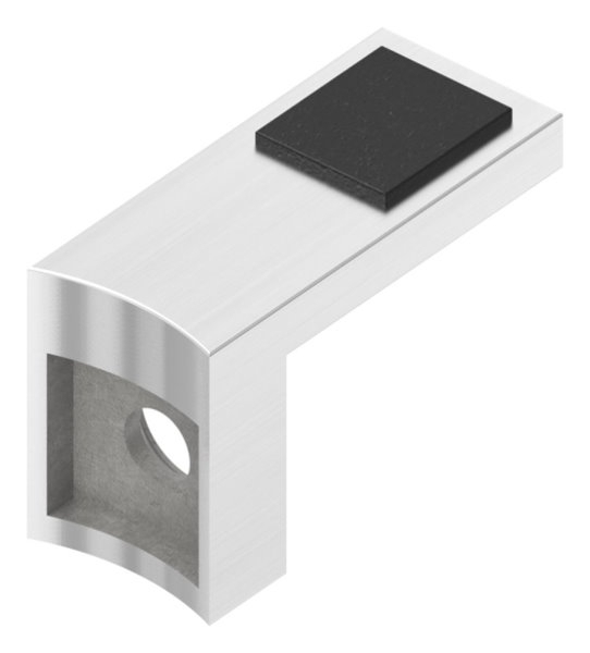 Halteboden fuer Glas Anschluss Ø 48-3 mm - Edelstahl V2A-10-5308-4-1.4