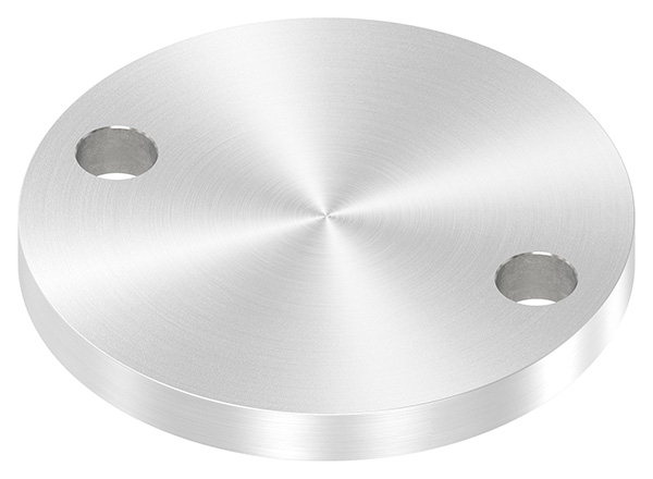 Ankerplatte Ø 100 x 10mm, mit Rundschliff, V2A