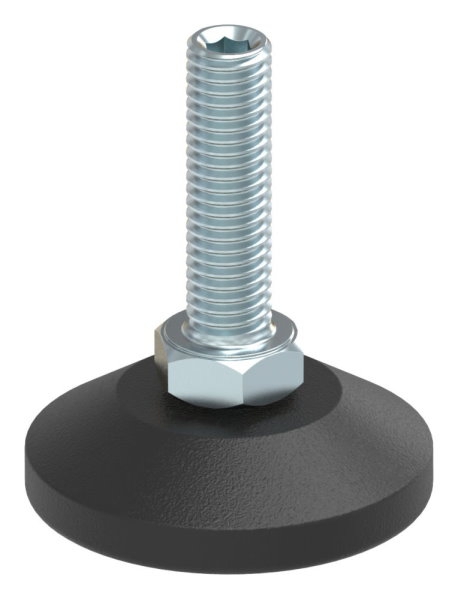 Justierschraube mit Innensechskant Fuss-Ø 38mm, M8 x 30