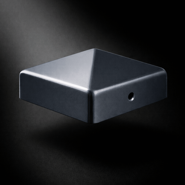 Pfostenkappe 70x70 mm Anthrazit RAL 7016 – 10er Set pulverbeschichtet inkl. Schrauben-60220-70-021