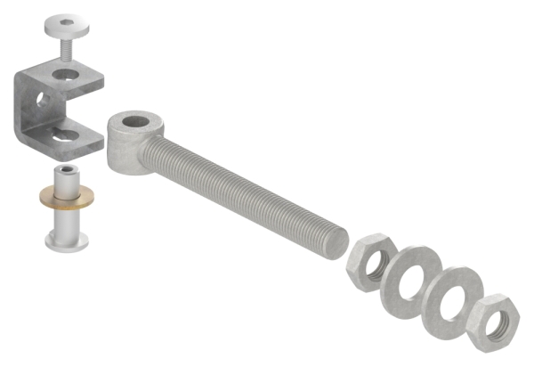Torband M16 verstellbar Stahl (Roh) S235JR