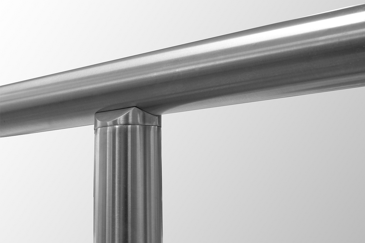 Rohrsattel zum Kleben für Rundrohr Ø 42,4x2,0 mm V2A