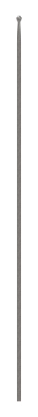Zaunstab - Laenge- 1000 mm - Material 12x12 mm - Kugel Ø 16 mm - Stahl S235JR- roh-30-1236.8