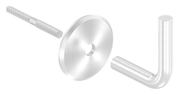 Handlaufhalter V2A Ronde 70x5 mm Buegel 14 mm WA 84 mm zum Anschweissen m- Stockschraube-11-2014.4
