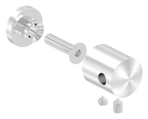 Seilhalter für Zwischenpfosten | Für Seil Ø 5 mm | Anschluss flach | V2A