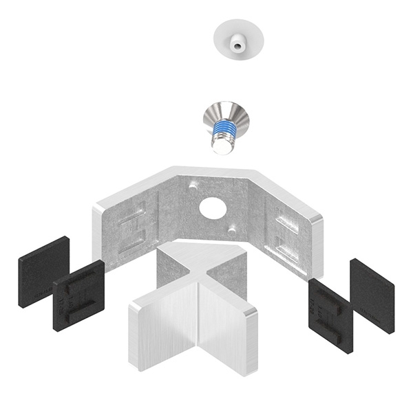 Glasausrichter - fuer Glas- 12-76-13-52 mm - V2A-12-4038.4