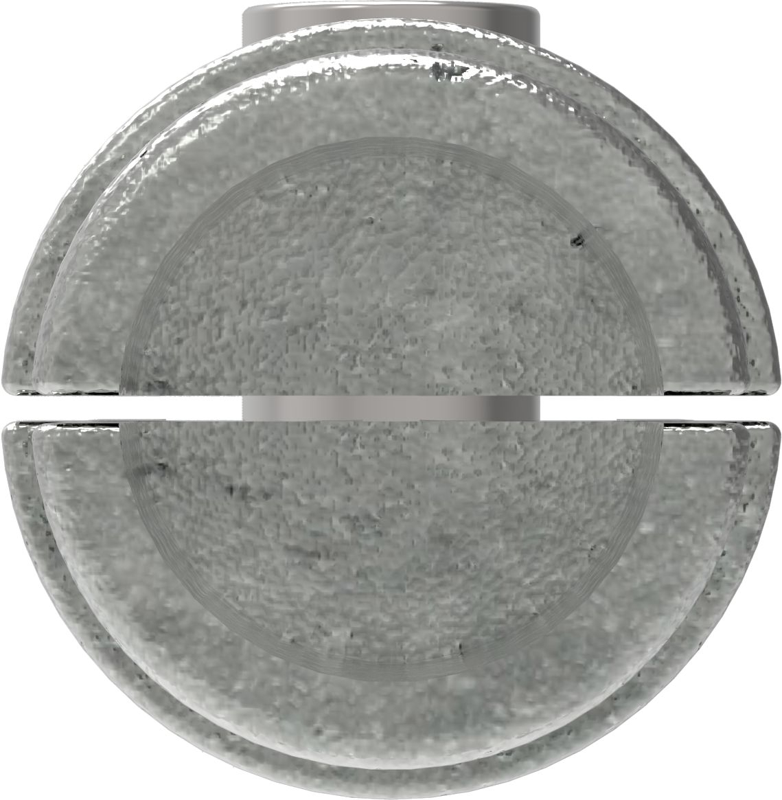Rohrverbinder Verbindungsstueck innen Ø 33-7 mm -1- - Temperguss verzinkt - 150B34-150B34