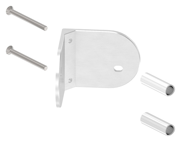 Wandbefestigung für Geländerpfosten 90° Innenecke für Rohr 42,4 mm
