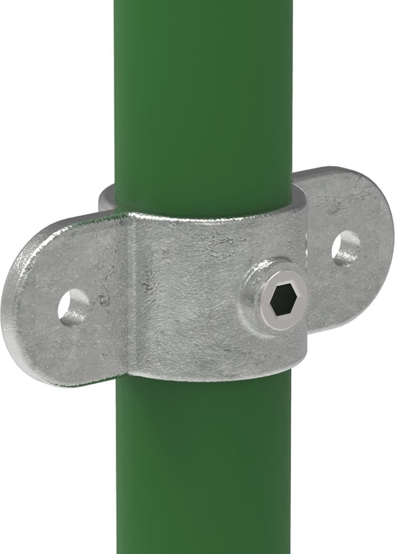 Rohrverbinder Gelenkauge doppelt Ø 48-3 mm -1 1-2- - Temperguss verzinkt - 167MD48-167MD48