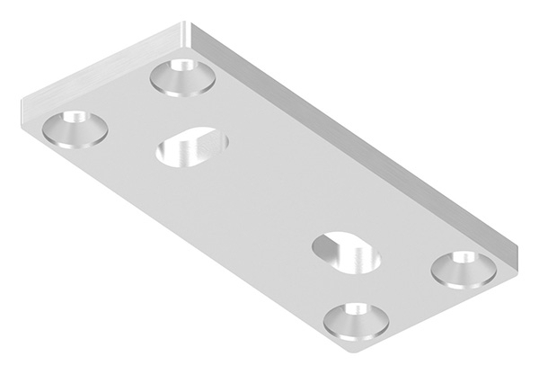 Ankerplatte 130 x 55 x 8mm, passend für Spannringe