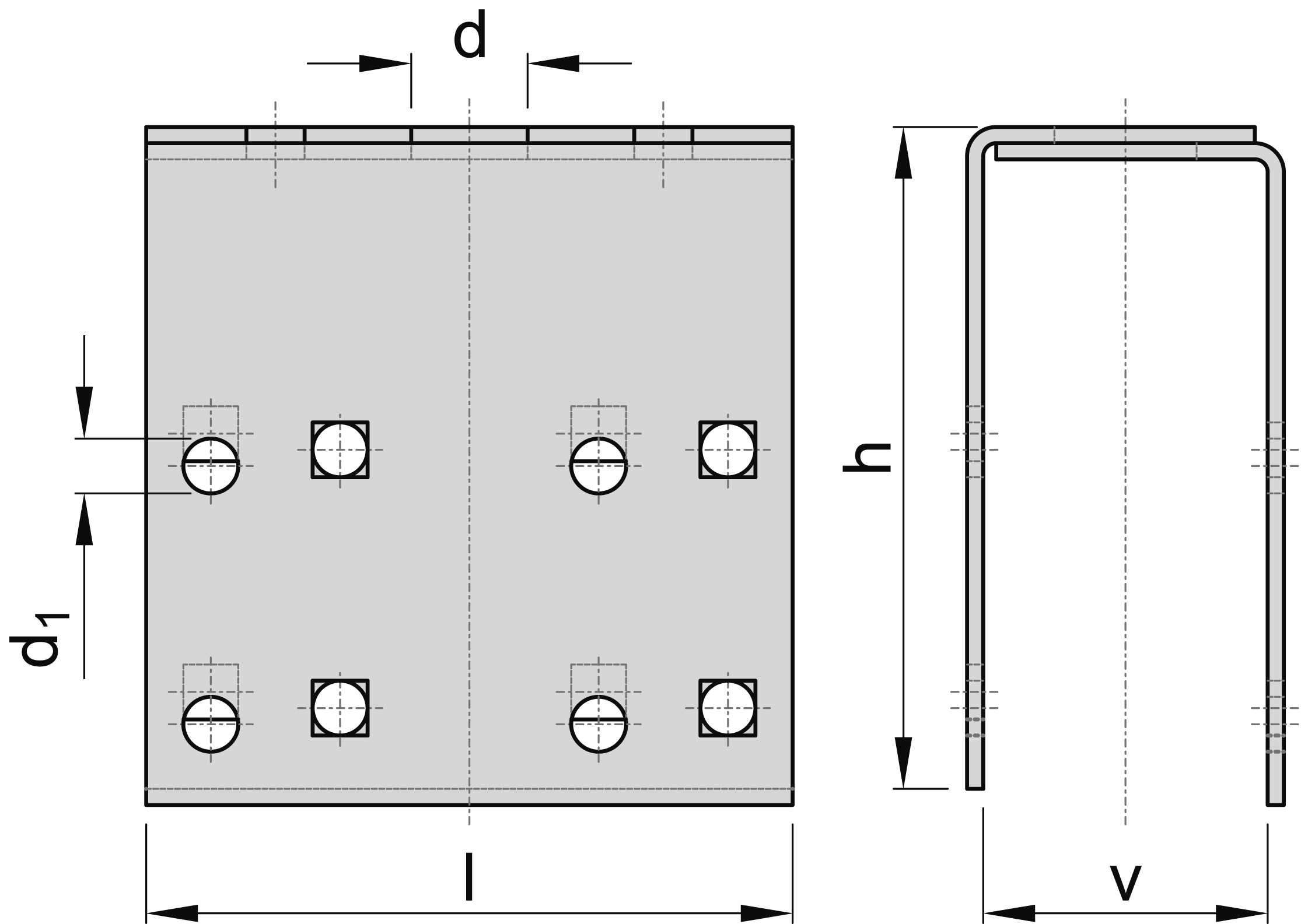 Verstaerkungslasche Schiebetor MEA Gr- 0 verzinkt Ø 13 mm 10336540-60-0176.7