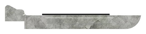 1 Sicherungsboden zu Glasklemme 55x65x37-5 mm AbZ Edelstahleffekt-10-3220ABZ.2