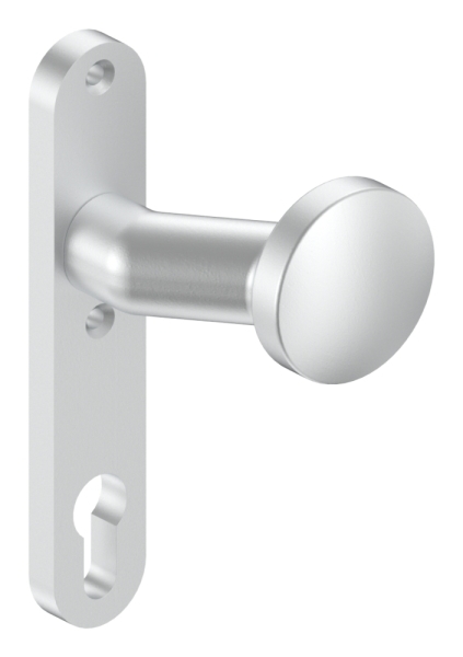 Alu-Tuerknopf - mit Alu-Zylinderkurzschild -rund- - Aluminium EV1 - AMF Artikel- 474Z-12-3054.6