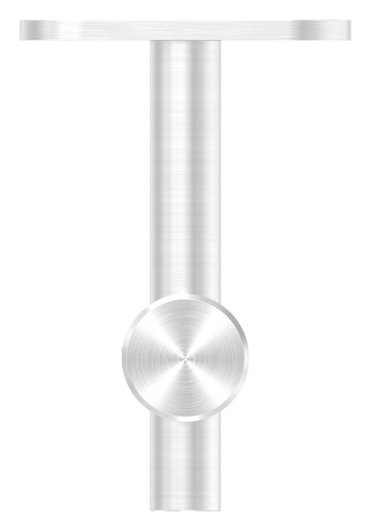 Handlaufhalter höhenverstellbar und Halteplatte für flachen Anschluss V2A