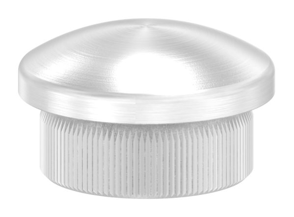 Einsteckkappe V2A Edelstahl fuer Rohr Ø 21-3 mm Wandstaerke 2-0 mm gewoelbt zum Einschlagen-11-5020.4