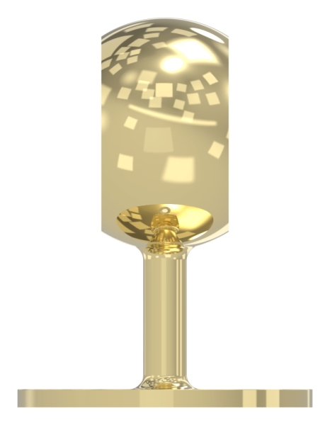 Rohrhalter, für Rohr 48,3mm, Messingoptik