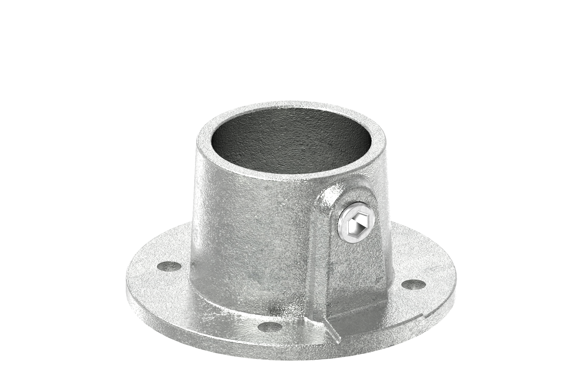 Rohrverbinder | Wandbefestigung rund | 131E60 | 60,3 mm | 2" | Feuerverzinkt u. Elektrogalvanisiert