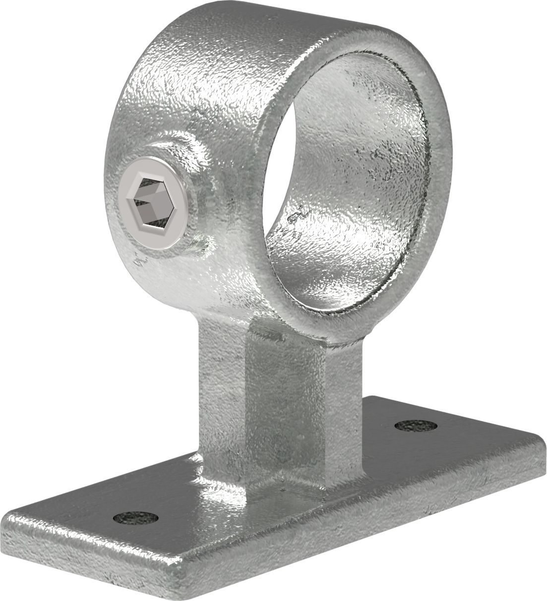 Rohrverbinder - Handlaufhalterung Befestigungsschraube 90° - 143WC42 - 42-4 mm - 1 1-4- - Feuerverzinkt u. Elektrogalvanisiert-143WC42