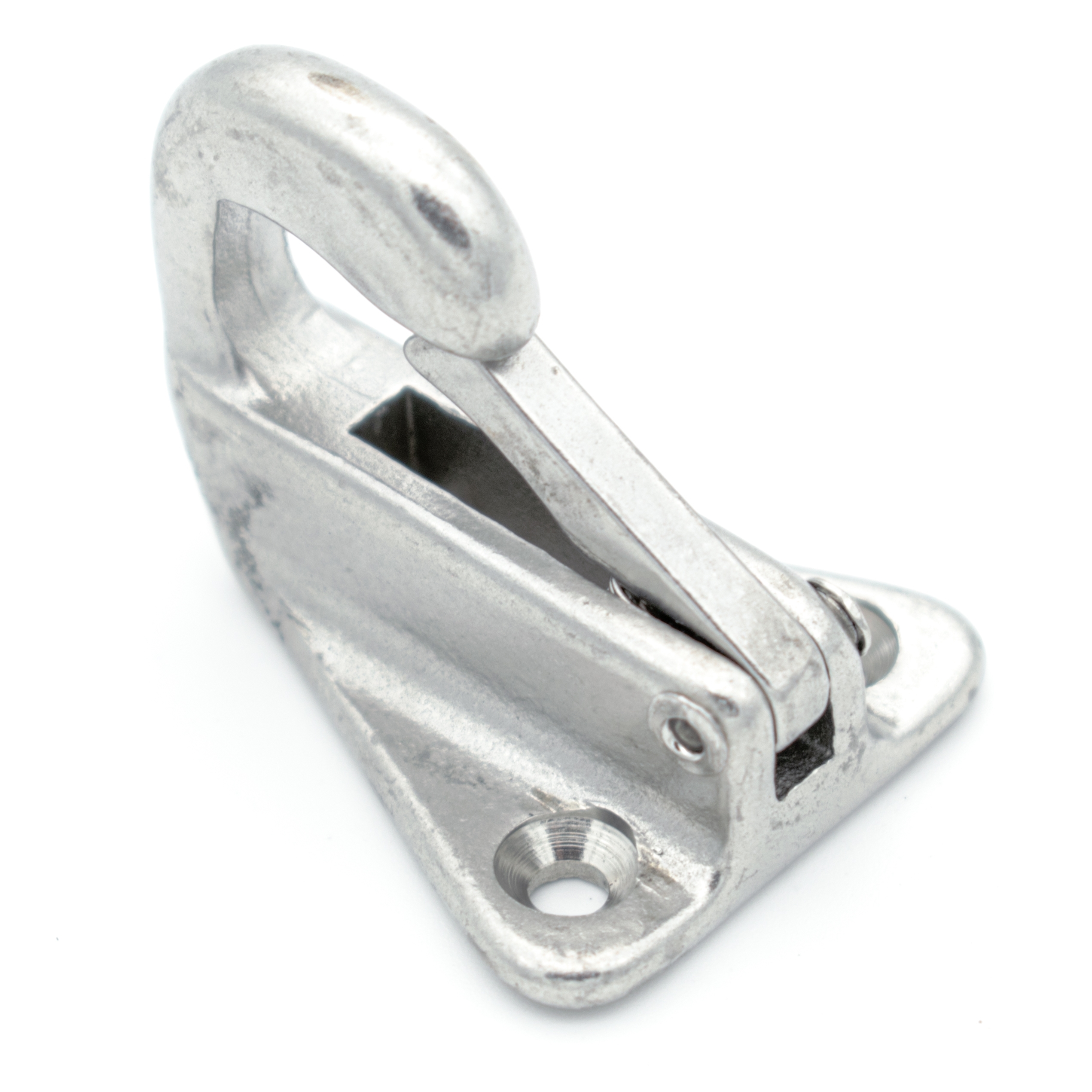 Fenderhaken mit Schnappsicherung V4A 42 mm - VPE: 5