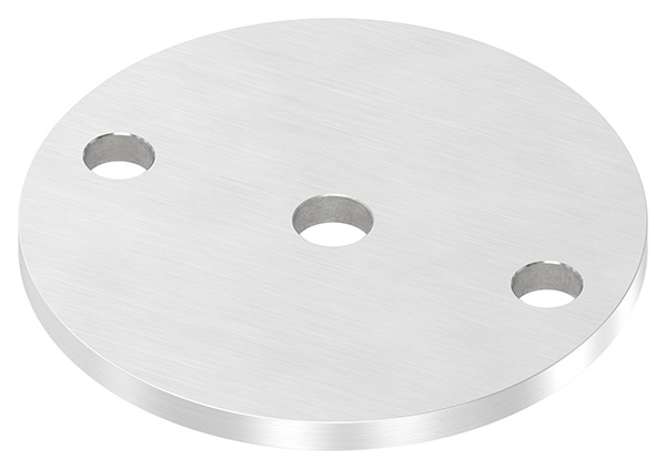 Ankerplatte Ø 100 x 6 mm mit Zentrierbohrung- Ø 12-5 mm V2A-11-2222.4