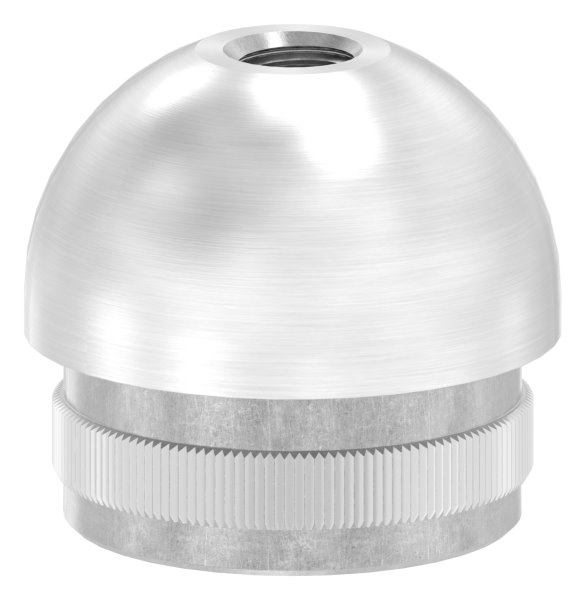 Rohrstopfen mit Gewinde M8, für Rohr 33,7 x 2,0mm, V2A