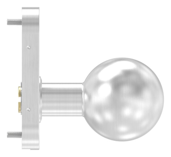 Türdrücker gerade mit Kugel Ø 50 mm drehbar V2A