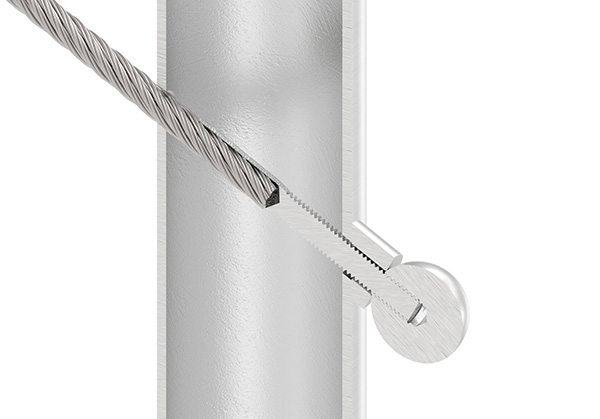 Formanschluss | für Anschluss Ø 42,4 mm | Gewinde M4 | V2A