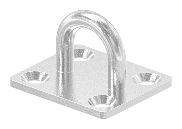 Befestigungsoese - Ø Oese- 5 mm - Platte- 35x30 mm - V4A-11-2935.1