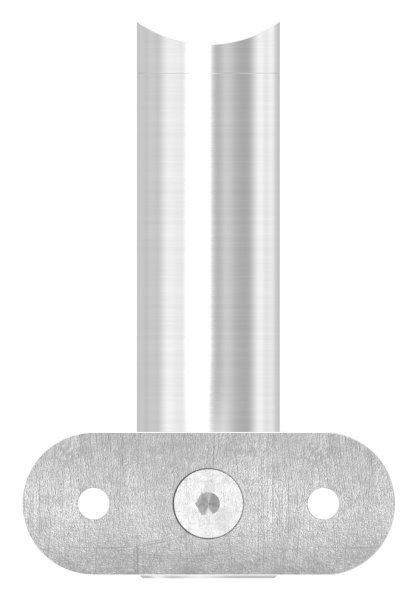 Handlaufhalter höhenverstellbar und Halteplatte für Ø 42,4 mm V2A