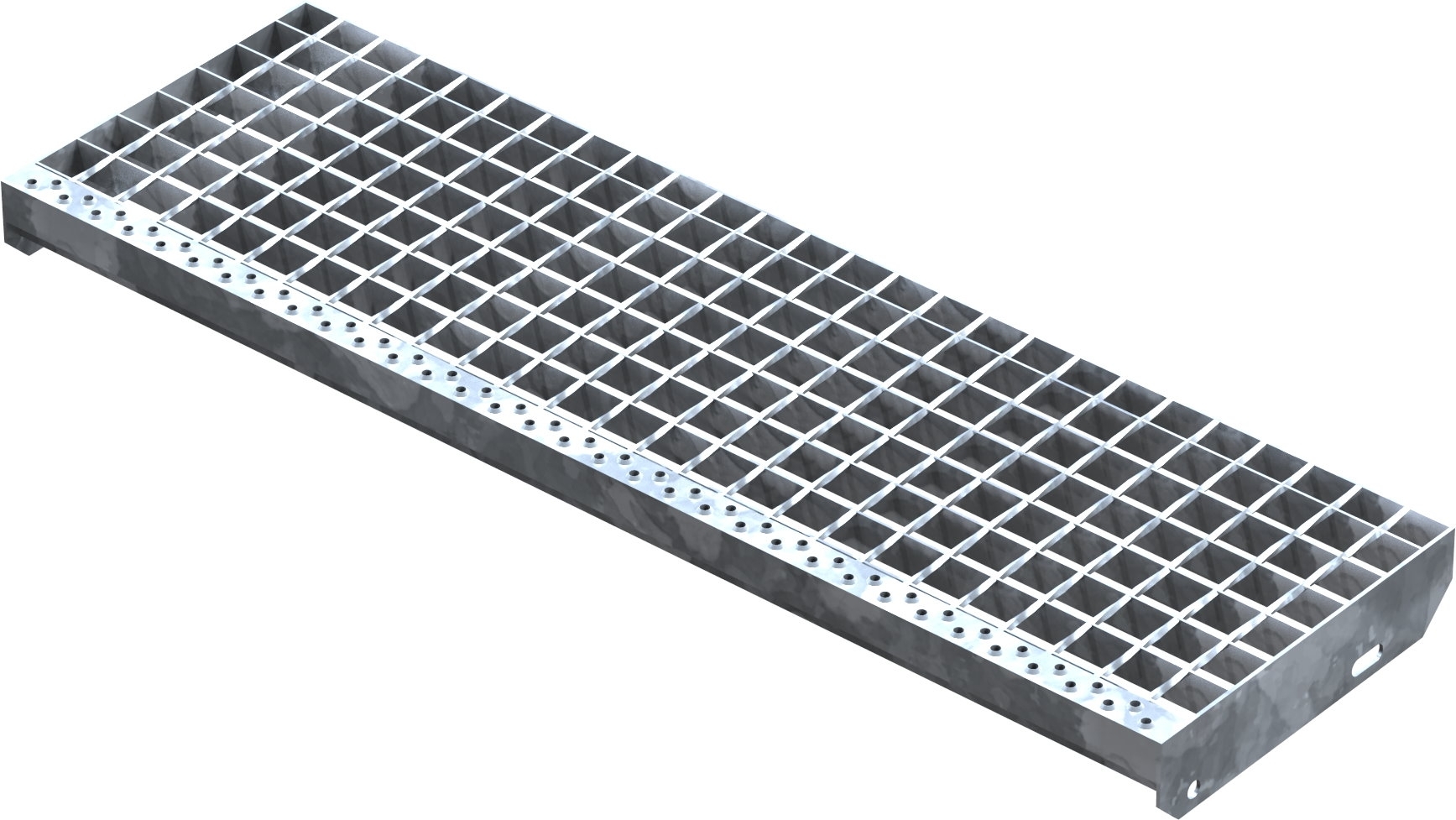Schweißpressroststufe Metallstufe 1000x305 mm Masche 34/38 mm Tragstab 30/3 mm S235JR feuerverzinkt